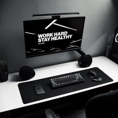 DELTAHUB - Minimalistic Felt Desk Protective Pad, Anti-Fray, Anti-Slip, Easy to Clean, Easy Glide, Long Lasting, Sleek Design, Comfortable, Resistant, Desk Mat, PC, Mac, Laptop - Small (11x25inch) - Image 6