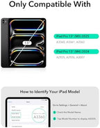 ESR for iPad Pro 13" Case with Keyboard (M5/M4, 2025/2024), Magnetic Detachable Keyboard, Portrait/Landscape Modes, Large Click-Anywhere Trackpad, Backlit Keys, Shift Series, White - Image 2