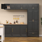 Polup Kitchen Pantry Cabinet, 90" Tall Metal Storage Cabinet with Doors - Image 2