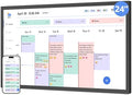 Digital Calendar 24 Inch Touch Screen, Electronic Wall Calendar Chore Chart for Family Monthly/Weekly Planner, Interactive Display Smart Calendar for Home Organization, Desk Mount Included - Black by DragonTouch