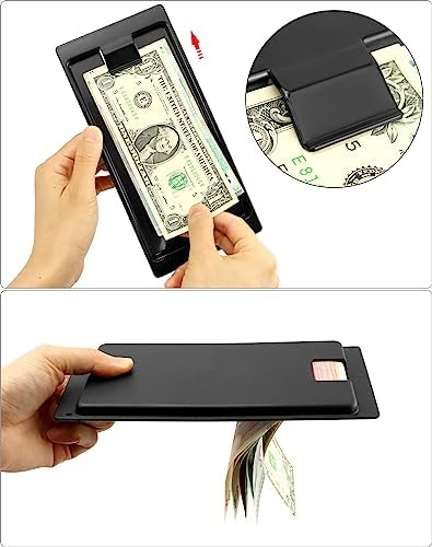 QWORK Black Check Holders, 36 Pcs Check Presenters Trays, Check Tip Holder for Receipts, Cash, Credit Cards, Used in Restaurants, Cafes, Bars, Hotels and Dining - Image 2