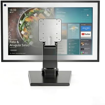 Jakeko Lay Flat Low Profile Monitor Stand - for 14-24" Screens Ergonomic Adjustable Desktop Mount with 100x100mm Compatibility - Steel by Jakeko