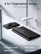Vaydeer Keyboard Stand and Mouse Pad Set, Soft Memory Foam Wrist Rest - Image 2