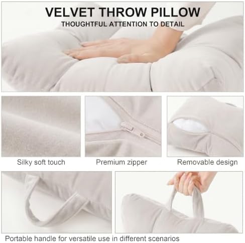Lumbar Support Pillow for Office Chair and Car Seat, Misty White - Image 6