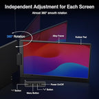 KYY 15.6" Laptop Screen Extender, 1080P FHD IPS Portable Monitor - Image 6