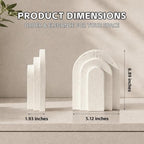 Decorative Bookends for Shelves, Heavy Duty Resin Book Stoppers for Books - Image 2