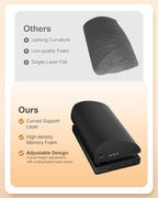 Beleduc Heated Foot Rest Under Desk at Work,Ergonomic Under Desk Foot Stool - Image 5