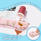 Pink Collage Desk Mat Set Coquette Floral Cute Aesthetic Large Mouse Pad with Wrist Rest 4in1 Desk Mat for Desktop Ergonomic Computer Desk Arm Wrist Anti-Slip Computer Mouse Pad Home Office Gaming - Image 5