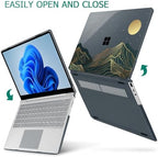 Mektron Case for 13.5" Microsoft Surface Laptop 5/4/3 with Metal Palm Rest Model 1951/1868, 2019/2021/2022 Release Plastic Hard Shell Cover with Screen Protector, Abstract Mountain C112 - Image 4