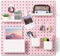 VUSIGN Peg Board Combination Kit 22"x22" Pegboards, Pink by VUSIGN