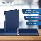 Premium Economy 3-Ring Binder, Spine Label, 1" Round Rings, Royal Blue 6 Pk - Image 6