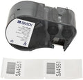 Brady Self-Laminating Polyester Pre-Sized Labels for Label Printer BMP51/BMP53/M511-140 Self Adhesive Printer Labels - Black on White, Transparent (57,15 mm (W) x 38,10 mm (H)) - M5-129-461 by BradyCorp