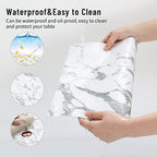 Faux Leather Placemats Set of 6,Heat Resistant Placemats for Dining Table, Easy Clean Non-Slip Place Mats, Waterproof Stain Resistant Wipeable Washable PU Table Mats, (Marble) - Image 4