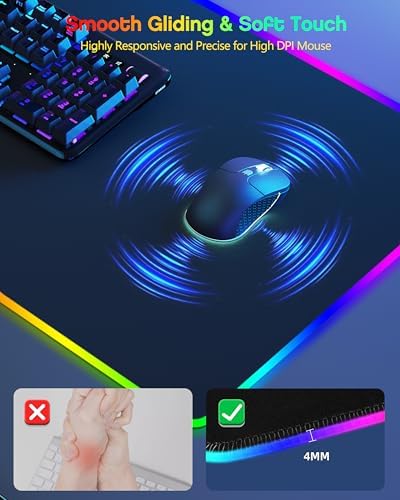 Magnetic Wireless Charging Mouse Pad Gaming, 31.5"x15.8" Large Desk Mat - Image 6