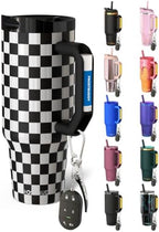 Frost Buddy Thicc Buddy 40oz Tumbler (Black & White Checkered1) by FrostBuddy