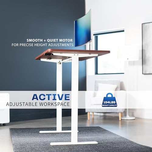 VIVO Dark Walnut 60 x 30 in Standing Desk, DESK-KIT-0W6D - Image 5