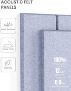 Fluxynara 48" x 36" Large Felt Bulletin Board，Lavender - Image 4