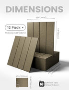 Fluxynara 48" x 36" Large Felt Bulletin Board，Olive Brown - Image 2