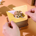 3D Memo Pad Time Piece Calendar 2027, 3D Tear-Off Art Desk Calendar 2027, Creative 3D Memo Pad Paper Art Tree House DIY Paper Carving Decoration (Magic Eagle) - Image 5