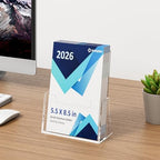 Acrylic Brochure Holder 8.5 x 5.5 Inch, 6 Pack, Bi-fold Flyer Desk Holder - Image 4