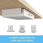 Gome Under Desk Pull-Out Drawer - Storage Organizer Office Mounted, Easy Slide-Out Pencil Drawer for Saving Space, Ideal for Sit-Stand Workstation - Image 5
