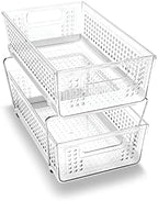 madesmart Premium Two Tier Organizer, Clear by madesmart%C2%AE