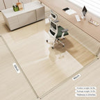 [Tempered Glass] 46" x 60" Glass Office Chair Mat for Carpet - Image 3