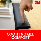 3M Gel Wrist Rest for Standing Desks, Wraps Around Edge of Desk for Comfort, Non-Slip Back Stays in Place (WR200B) - Image 4
