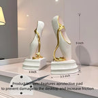 Ballet Shoes Book Ends Decorative Bookends for Shelves, Elegant Ballet Bookends for Bookshelf Decor, Decorative Book Stoppers for Home Office Display - Image 3