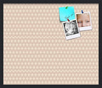 PinPix 28x24 inch Cork Bulletin Board. This Decorative Framed Pin Board Comes with Diamond Pattern in Light Pink and Cream Design and Satin Black. Ideal for Home, Office Decor or School (PinPix-294) by PinPixBulletinBoards