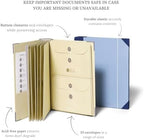 The Folio® If I Die Binder Organizer with Labels by Savor | Acid-Free Important Document Organizer with 10 Pockets, Document Holder for Birth Certificate, Wills, and Investment Plans (Slate) - Image 2