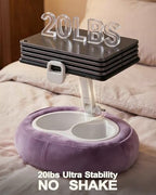 Miledi Tablet Pillow Stand for Bed with 360° Rotating Holder, Purple - Image 6
