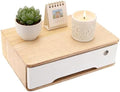 Desktop Storage Box,Desk Organizer Drawers,Desktop Organizer,Office Supplies Drawer Organization with Lockable Drawer for Office,School Supplies,1Tiers,Original Wood Color, White by Weglae