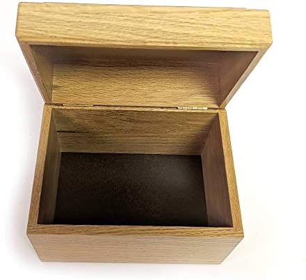 Lehman's Wooden Recipe Box Holds 300 3" x 5" Recipe Cards in Handcrafted Oak Wood Box - Image 3