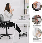 FUSLITE Ergonomic Adjustable Under Desk Foot Rest， Black - Image 2