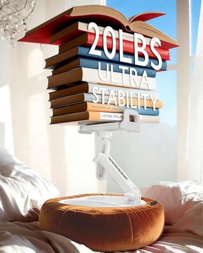 Miledi Tablet Pillow Stand for Bed with Detachable Snack Bowl, Terracotta - Image 6