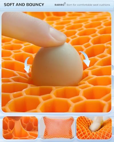 Breathable Honeycomb Gel Seat Cushion, Pressure Relief Cushion Long Sitting - Image 7