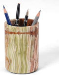 Radicaln Marble Pen Holder for Desk 4" - Pencil Holder & Makeup Brushes Cup by RADICALn