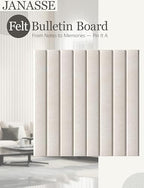 Felt Bulletin Board Tiles 48" x 36", Large Pin Board Wall Organizer Alternative, Self Adhesive Felt Wall Panels with 50 Push Pins & Storage Pouch for Office, Bedroom and Study Room, Oatmeal - Image 2