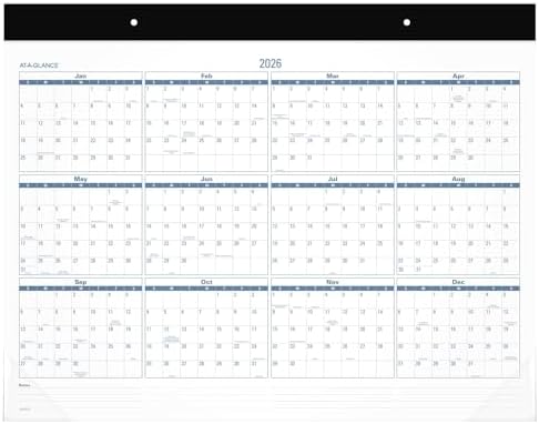 AT-A-GLANCE 2025 Desk Calendar, Monthly, Desk Pad, 21-3/4" x 17", Standard, Easy to Read (SKLP243225) - Image 7