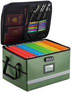 EXLIFBAG Fireproof File Organizer with Lock, 1 Layer by EXLIFBAG