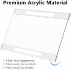MaxGear Acrylic Sign Holder 8.5 x 11 Wall Mount, 12 Pack, Landscape - Image 5