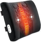 CILI Lumbar Support Pillow for Office Chair with Heat Vibration,Heated Back Support Pillow,Chair Massager for Back Pain Relief,Back Rest Cushion Pillow for Desk Sofa Home,Gifts for Women Men Mom Dad by CILI