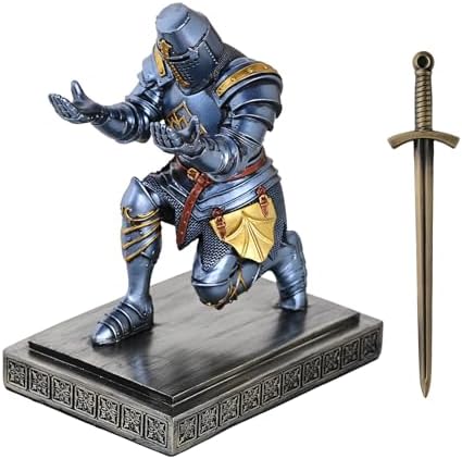 Templar Vanguard Soldier Pen Holder Desk Organizers Crafts as Gifts Blue - Image 3