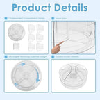 CraftGenes 2 Packs Rotating Clear Acrylic Pen Holder, Marker Organizer - Image 4