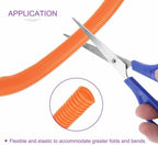 DMiotech 10ft Wire Loom Split Tubing 2 Inch(50.8mm) ID Orange - Image 2