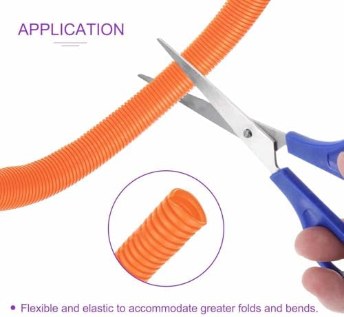 DMiotech 20ft Wire Loom Split Tubing 2 Inch(50.8mm) ID Orange - Image 2