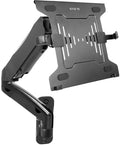 VIVO Height Adjustable Pneumatic Extended Arm Laptop Wall Mount, Full Motion Articulating Notebook Tray, Fits 10 to 15.6 inch Screen, Black, MOUNT-V001GL by VIVO