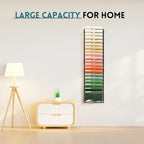 SUPEASY 21 Tier Wall File Organizer, Hanging Wall Mounted Mail Organizer with Label Slots, Metal Mesh File Holder Magazine Rack for Office, Home, School or Classroom, Black - Image 2