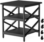 23.6"x23.6" Large Printer Stand with Adjustable Storage Shelf by TUMAN+Pro